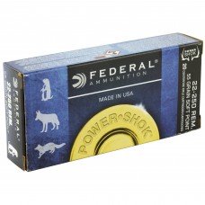 Federal PowerShok, 22-250, 55 Grain, Soft Point, 20 Round Box 22250A