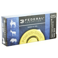 Federal PowerShok, 243WIN, 100 Grain, Soft Point, 20 Round Box 243B