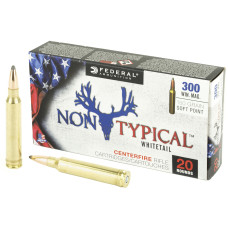 Federal Non Typical, 300 Win, 150Gr, Soft Point, 20 Round Box 300WDT150