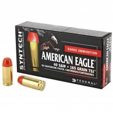 Federal Syntech Action Pistol, 40 S&W, 165 Grain, Total Synthetic Jacket, 50 Round Box AE40SJ1