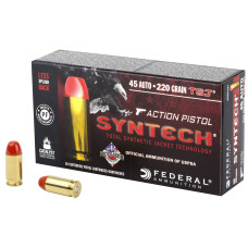 Federal Syntech Action Pistol, 45 ACP, 220Gr, Total Synthetic Jacket, 50 Round Box AE45SJAP1