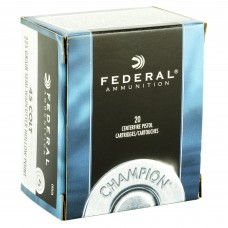 Federal Champion, 45LC, 225 Grain, Semi Wadcutter Hollow Point, 20 Round Box C45LCA
