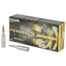 Federal Premium, Barnes, 224 Valkyrie, 78 Grain, Triple Shock X, 20 Round Box P224VLKBTSX1