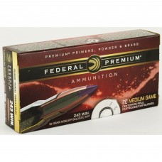 Federal Premium, 243WIN, 95 Grain, Nosler Ballistic Tip, 20 Round Box P243J