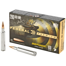 Federal Premium, Berger Hybrid Hunter, 280REM, 168 Grain, 20 Round Box P280AIBCH1