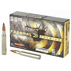 Federal Premium, 30-06, 165 Grain, Trophy Copper, Lead Free, 20 Round Box, California Certified Nonlead Ammunition P3006TC2