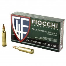Fiocchi Ammunition Rifle, 22-250, 55 Grain, Pointed Soft Point, 20 Round Box 22250B
