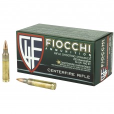Fiocchi Ammunition Rifle, 223 Remington, 55 Grain, Full Metal Jacket Boat Tail, 50 Round Box 223A