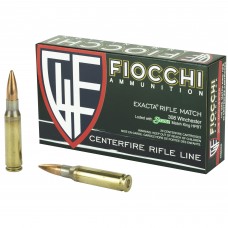 Fiocchi Ammunition Rifle, 308WIN, 175 Grain, Hollow Point Boat Tail Match King, 20 Round Box 308MKD
