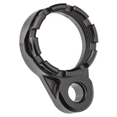 Fortis Manufacturing, Inc. Lightweight Enhanced AR15 End Plate, K1 System (Tapered) Castle Nut, Black Finish LE-BLK-K1-BLK