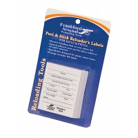 Frankford Arsenal Pistol and Rifle Reloader's Labels - 100 Pack