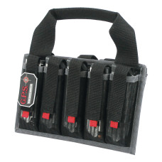 G-Outdoors, Inc. Magazine Tote, Black, Soft, Fits 10 SA Pistol Mags GPS-1006MAG