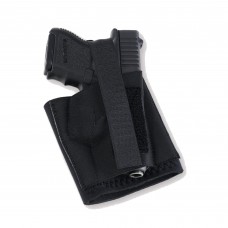 Galco Cop Ankle Band Ankle Holster, Fits Semi Auto Pistols and Double Action Revolvers, Right Hand, Black CAB2XS