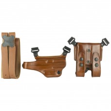 Galco Miami Classic Shoulder Holster, Fits HK USP 9mm/.40S&W/.45ACP, Right Hand, Tan Leather MC292