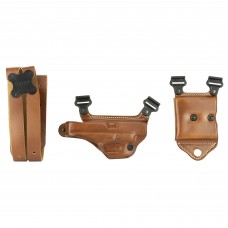 Galco Miami Classic II Shoulder Holster, Fits Glock 17/19/26, Right Hand, Tan Leather MCII224