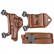 Galco Miami Classic II Shoulder Holster, Right Hand, Fits Glock 43/43X/48, Mossberg MC1SC, S&W M&P Shield 9/40/2.0 9/40,Tan Leather MCII652