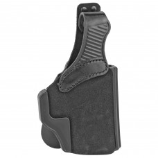 Galco, Wraith 2 Belt/Paddle Holster, Fits Glock 19/19X/23/32/45, Right Hand, Black Leather W2-226B