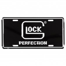 Glock OEM Perfection License Plate, Black & White AS00042