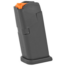 Glock OEM Magazine, 9MM, 10Rd, Fits GLOCK 26, Cardboard Style Packaging, Black Finish, Orange Follower, Gen5 33377