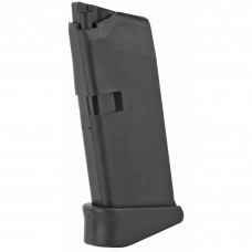 Glock OEM Magazine, 9MM, 6Rd, Fits GLOCK 43, Grip Extension, Cardboard Style Packaging, Black Finish MF08855