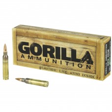 Gorilla Ammunition Company LLC 223 Rem, 69 Grain, Boat Tail Hollow Point, Sierra MatchKing, 20 Round Box GA22369SMK