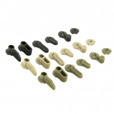 Hera USA Multi-Purpose Safety Selector. 5 Interchangeable polymer switches in 3 Colors. Black, FDE, Green, 15 Switches total 11-06