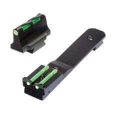 Hi-Viz Litewave, Front & Rear Sight Set, Fits Henry Big Boy Rifles, Front Includes Green Red White Litepipes, Rear Includes Two Green Non-Replaceable Litepipes HHVS41