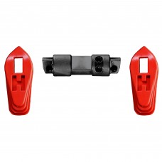 Hiperfire Hiperswitch Ambidextrous Safety Selector Set, Fits AR15/AR10, 60 Degree Swing Between Safe And Fire, Includes Two Full Length Levers, Two Lever Set Screws, One Safety Detent, One Safety Detent Spring And Set Screw Allen Key, Red Finish