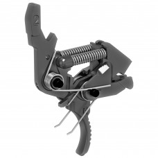 Hiperfire X2S Mod-2, Semi Drop-In Trigger Kit, 2 Stage, Fits AR15/AR10/PCC/MPX, Black Color, Heavy Manganese Phosphate Finish, Curved Trigger, 1st Stage 2-3LB, 2nd Stage 1.5LB, Overall 3.5-4.5LB X2SM2