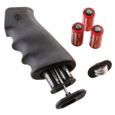 Hogue Overmolded Grip, AR-15/M16, Rubber, Finger Groove, Storage Kit, Black 15010