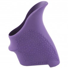 Hogue HandAll Beavertail Grip, Fits S&W M&P Shield/Ruger LC9, Rubber, Finger Grooves, Purple 18406