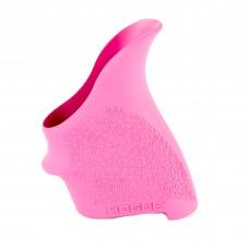 Hogue HandAll Beavertail Grip, Fits S&W M&P Shield/Ruger LC9, Rubber, Finger Grooves, Pink 18407