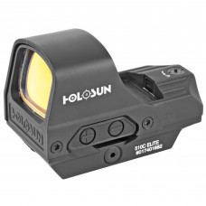 Holosun Technologies Open Reflex, Green 2MOA Dot or 2MOA Dot with 65MOA Circle, Solar with Internal Battery, Quick Release Mount, AR Riser, Protective Hood, Black Finish HE510C-GR