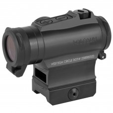 Holosun Technologies Micro Red Dot, 2MOA Dot with 65MOA Circle or 2 MOA Dot, QR Mount  ARD  Flip Caps, Side Battery, Black Finish HS515GM