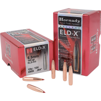 Hornady ELD-X Bullets 6.5mm .264" Diameter 143 Grain  Polymer Tip Boat Tail box of 100