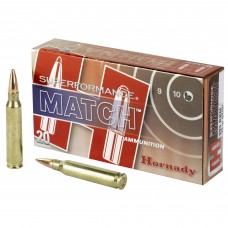 Hornady SuperFormance, 223REM, 75 Grain, Boat Tail, Hollow Point, Match, 20 Round Box 80264