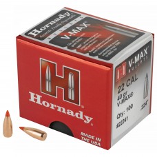 Hornady V-Max, 22 Cal, 100 Count, 40 Grain 22241