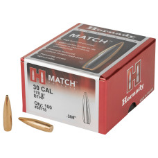 Hornady Match, 30 Cal, 100 Count, 178 Grain 30715