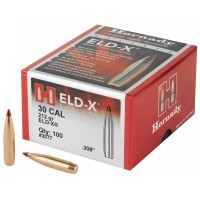 Hornady ELD-X Bullets 30 Caliber .308" Diameter 212 Grain Polymer Tip Boat Tail box of 100