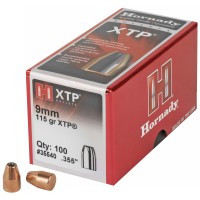 Hornady XTP Bullets 9MM .355 JHP 115 Grain Box of 100