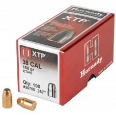 Hornady XTP Bullets 38 Caliber .357 158 Grain box of 100