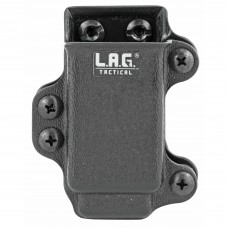 L.A.G. Tactical, Inc. Single Pistol Magazine Carrier, Fits Most Double Stack 9/40 Full Size Magazines, Kydex, Black Finish 34000