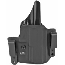 L.A.G. Tactical, Inc. Defender Series, OWB/IWB Holster, Fits IWI Masada, Kydex, Right Hand, Black Finish 19008