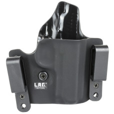L.A.G. Tactical, Inc. Defender Series, OWB/IWB Holster, Fits SIG P938, Kydex, Right Hand, Black Finish 2022
