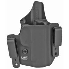 L.A.G. Tactical, Inc. Defender Series, OWB/IWB Holster, Fits Sig P365XL, Kydex, Right Hand, Black Finish 2088