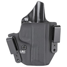 L.A.G. Tactical, Inc. Defender Series, OWB/IWB Holster, Fits S&W M&P 9/40, Kydex, Right Hand, Black Finish 4004