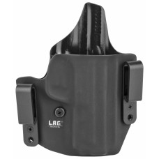 L.A.G. Tactical, Inc. Defender Series, OWB/IWB Holster, Fits S&W M&P M2.0 9/40, Kydex, Right Hand, Black Finish 4045