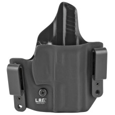 L.A.G. Tactical, Inc. Defender Series, OWB/IWB Holster, Fits H&K VP9SK, Kydex, Right Hand, Black Finish 9030