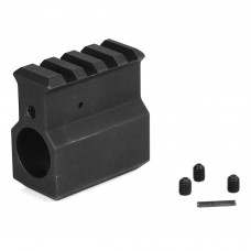 LBE Unlimited .750 Gas Block w/Rail, Upper Receiver Height, Set Screws Included, Black Finish ARRGB-UH