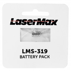 LaserMax Battery For Glock 26, 27, 29, 30, 36 Laser, Silver Finish, 4/Pack LMS-319
